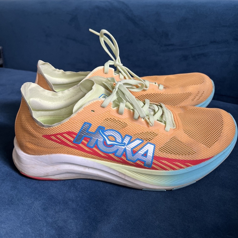 Hoka Cielo Road Race Running Shoes Mens 10.5 Women 12 Solar Flare Celery Juice